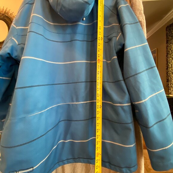 Burton Dryride Hooded Thermolite DHAKA Ski Snowboard Jacket BLUE Men's XL - Picture 12 of 15